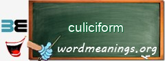 WordMeaning blackboard for culiciform